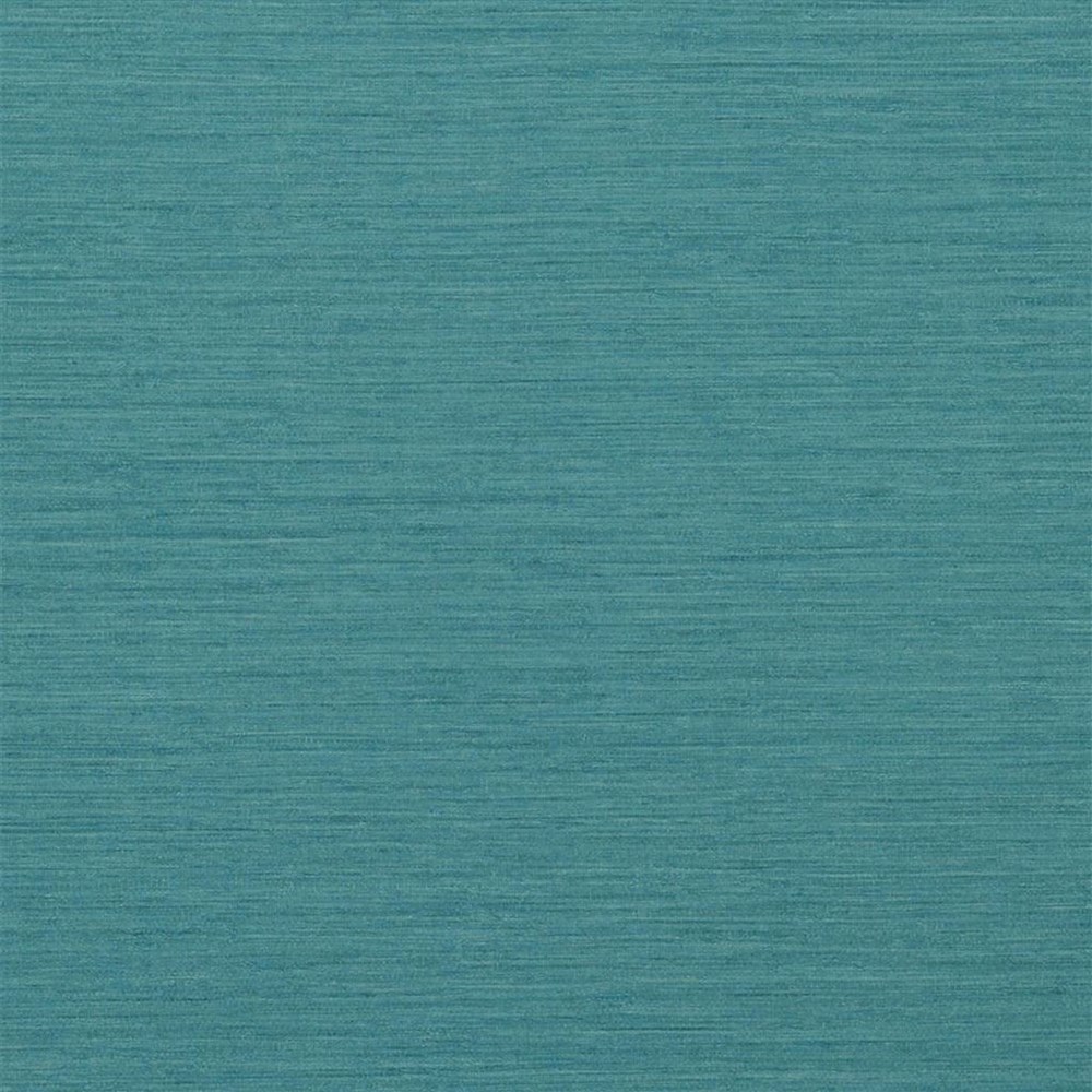 Brera Grasscloth Textured Wallpaper PDG1120 by Designers Guild in Azure Turquoise